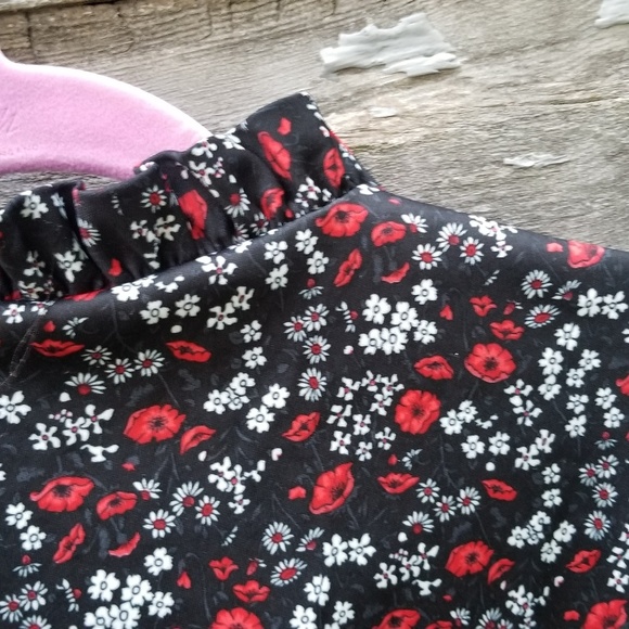 Vintage Floral Long Sleeve Blouse - Picture 2 of 4